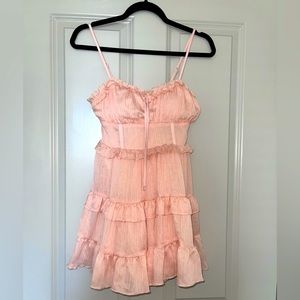 Never worn XXS wild fable pink mini sun dress